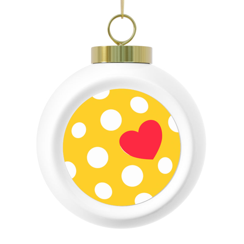 Pickleball Love Christmas Ball Ornament