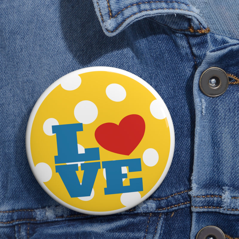 Pickleball Love Pin Button