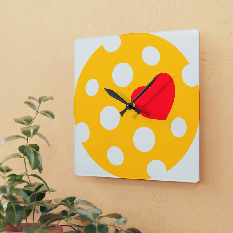 Pickleball Clock Acrylic Wall Clock