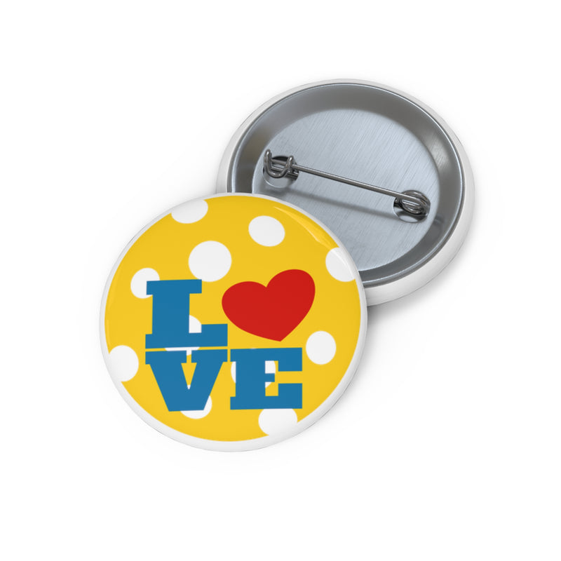 Pickleball Love Pin Button