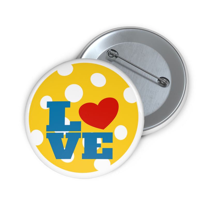 Pickleball Love Pin Button