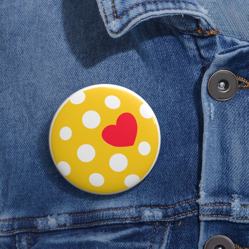 Pickleball Love Pin Button