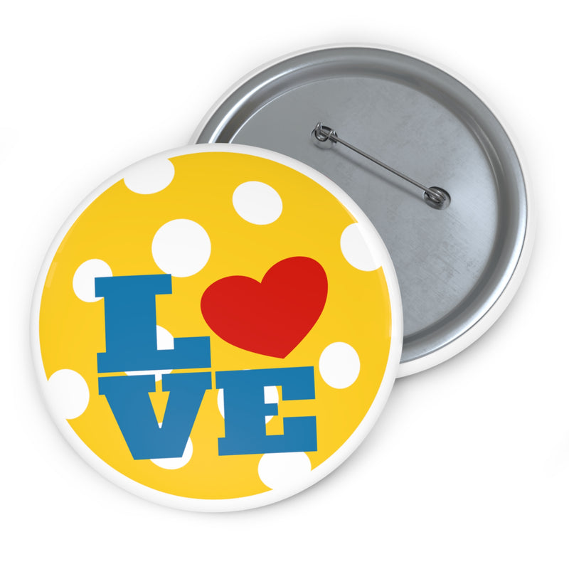 Pickleball Love Pin Button