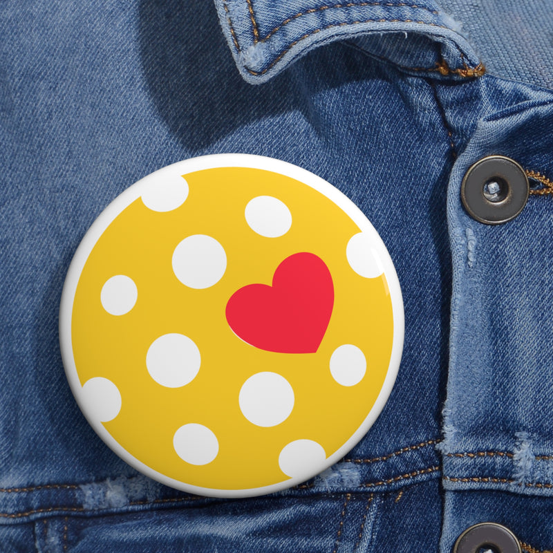 Pickleball Love Pin Button