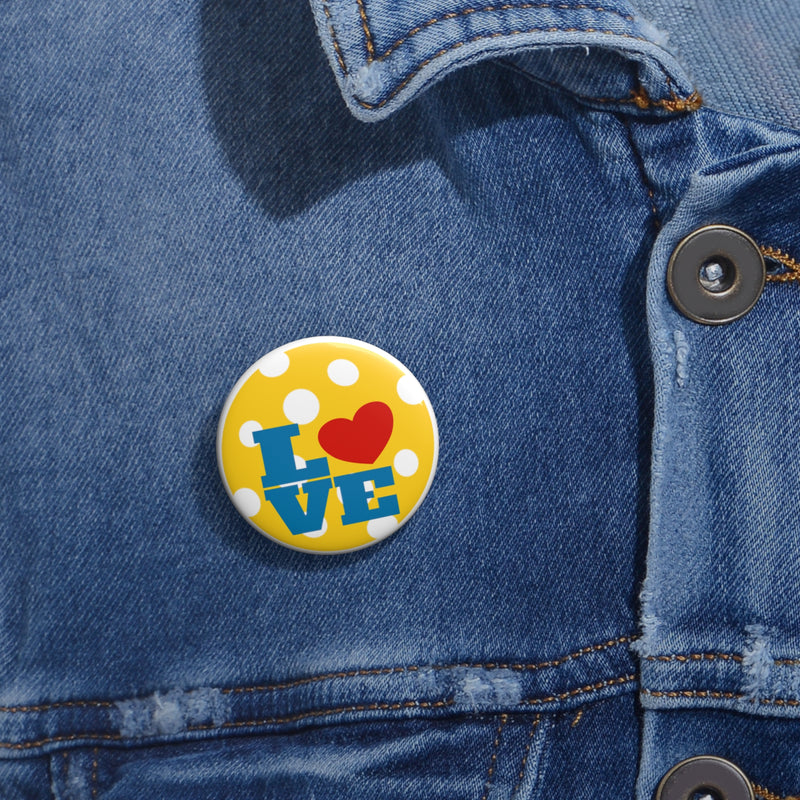 Pickleball Love Pin Button