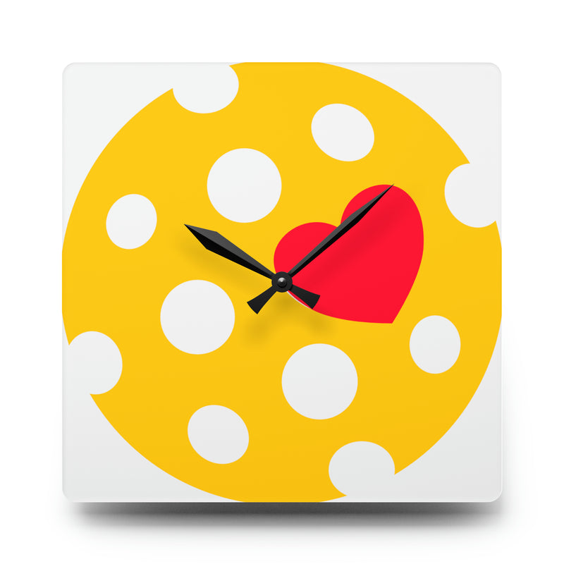 Pickleball Clock Acrylic Wall Clock