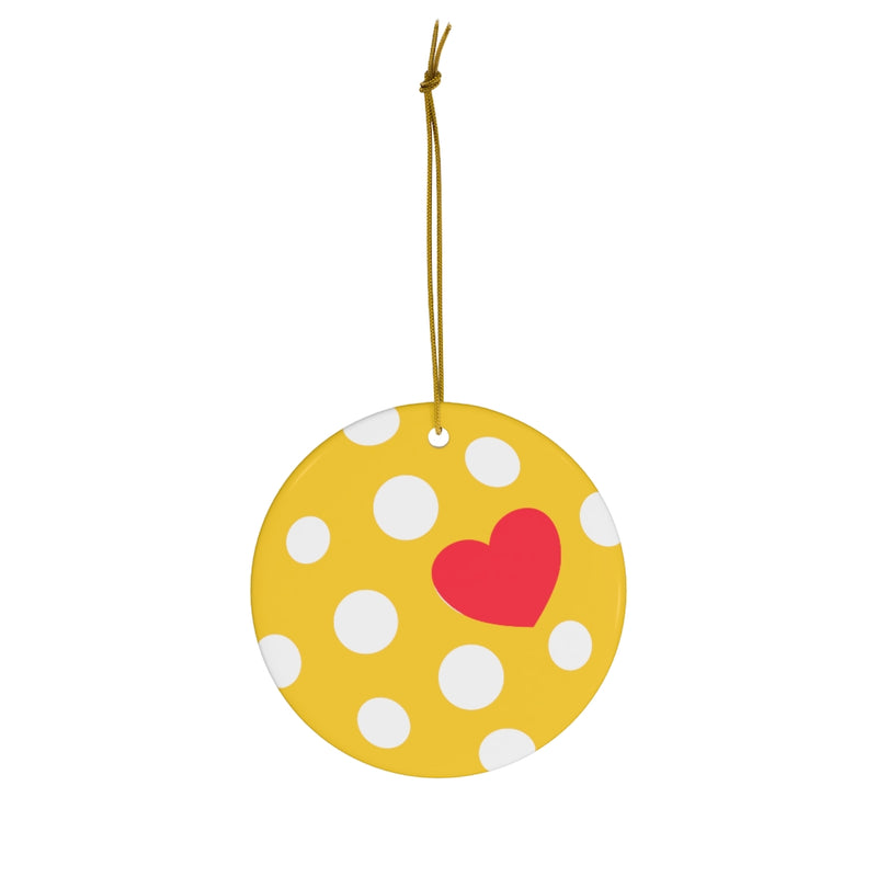 Pickleball | Ceramic Ornament (Design on Front & Back)