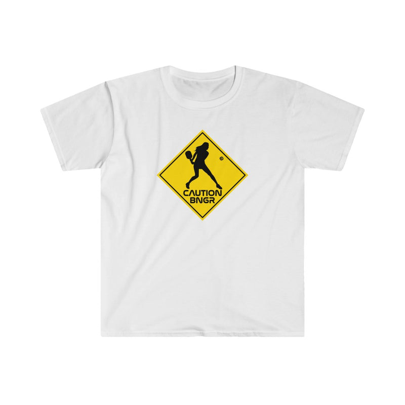 Caution BNGR Pickleball T-Shirt | Unisex Softstyle T-Shirt