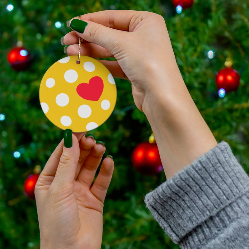 Pickleball | Ceramic Ornament (Design on Front)