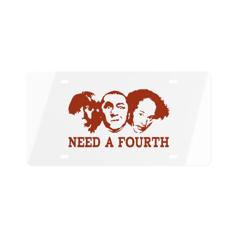 License Plate | Pickleball "Need a Fourth"