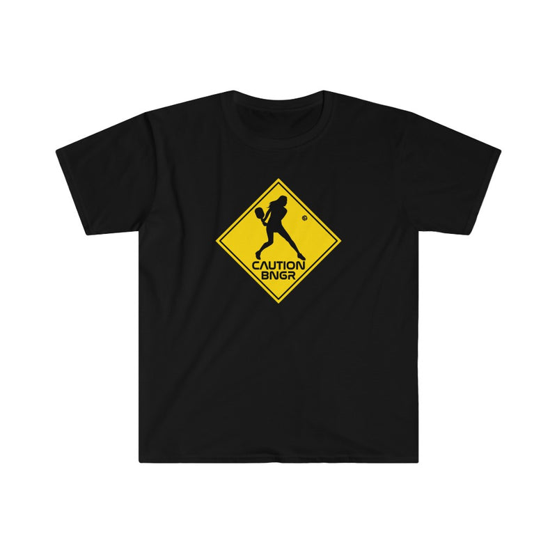 Caution BNGR Pickleball T-Shirt | Unisex Softstyle T-Shirt