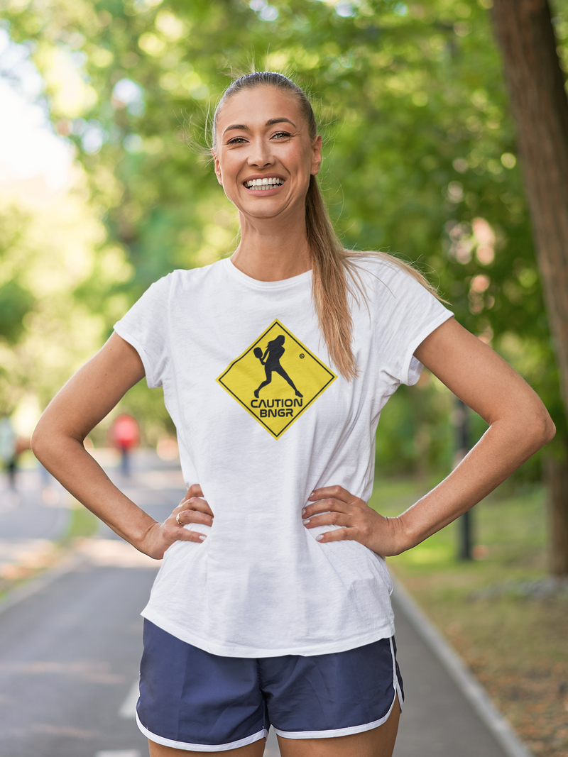 Caution BNGR Pickleball T-Shirt | Unisex Softstyle T-Shirt