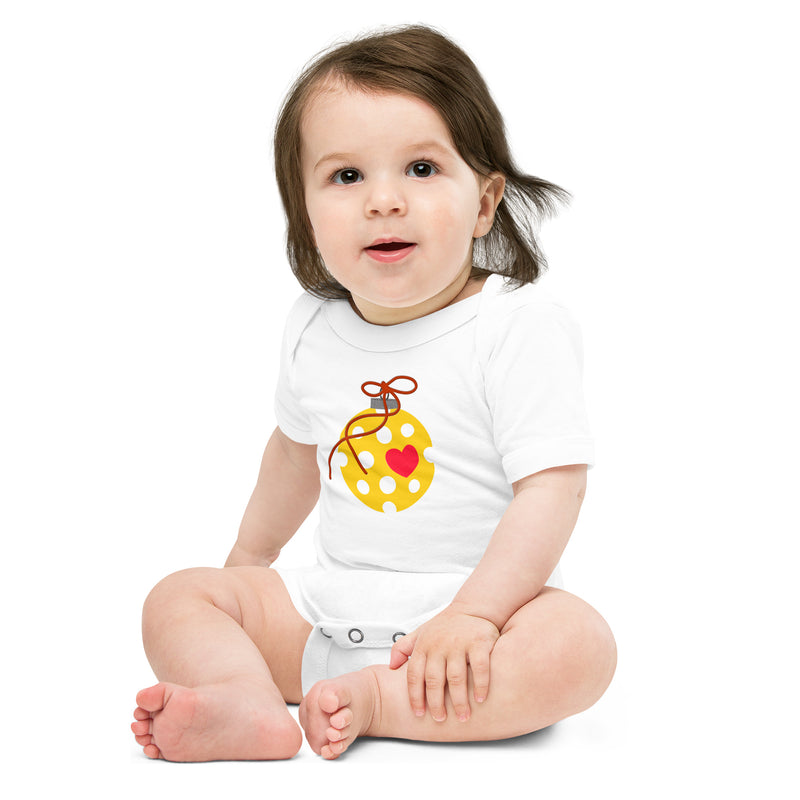 Holiday Pickleball Baby One Piece | Baby short sleeve one piece