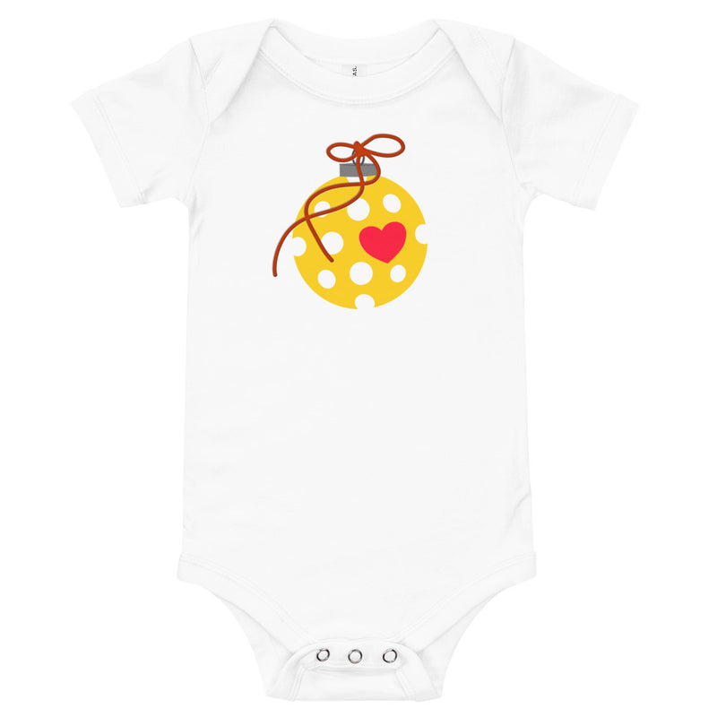 Holiday Pickleball Baby One Piece | Baby short sleeve one piece