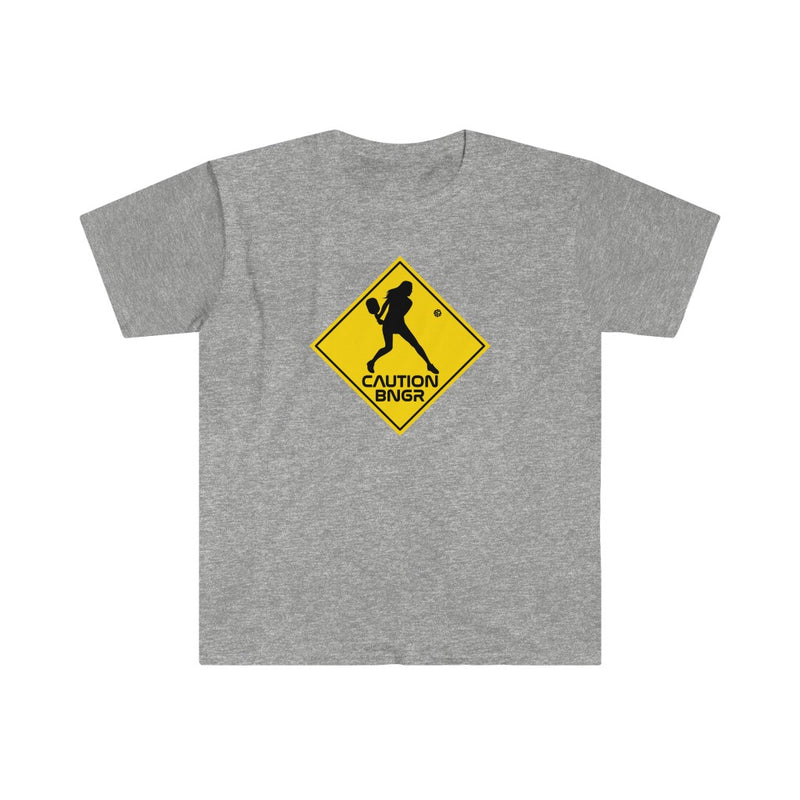 Caution BNGR Pickleball T-Shirt | Unisex Softstyle T-Shirt