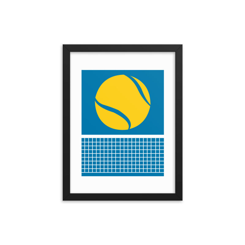 Tennis w/ Net Framed Poster | Framed Poster 8"x10" & 12"x16"