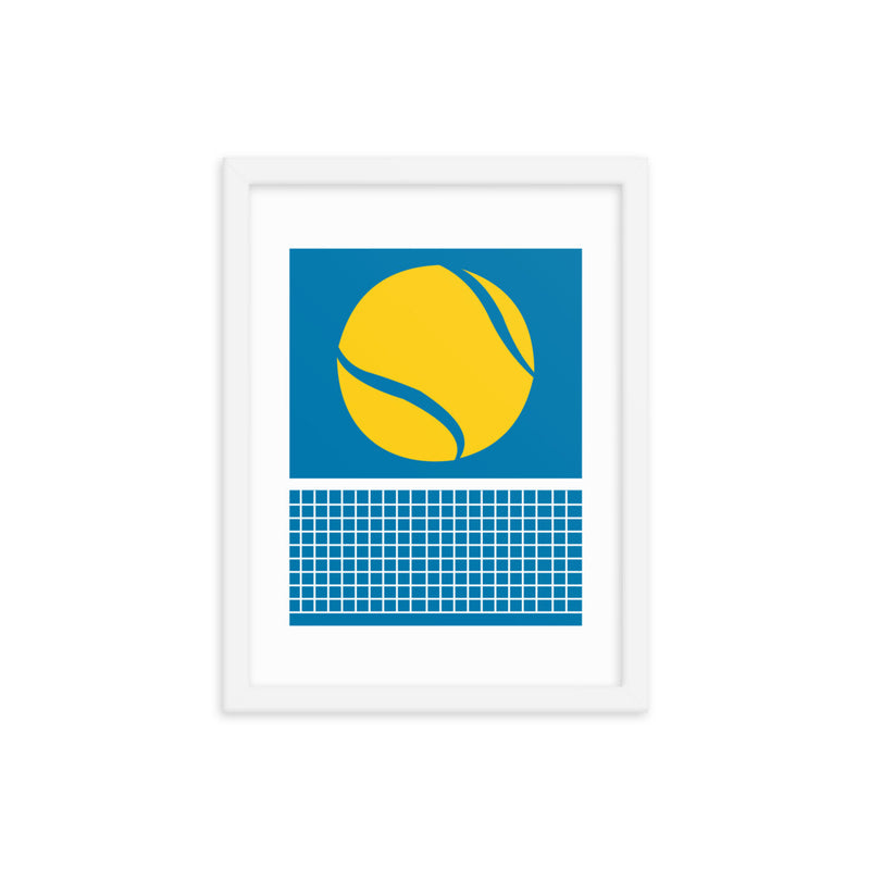 Tennis w/ Net Framed Poster | Framed Poster 8"x10" & 12"x16"