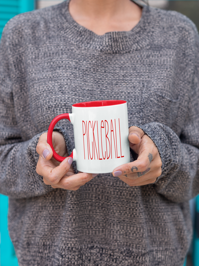 Pickleball Mug | 11oz Mug with Color Inside