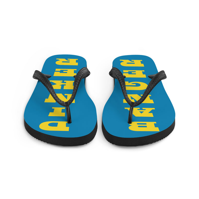 Poickleball Flip-Flops | Banger-Dinner Flip-Flops | Sizes S.M.L