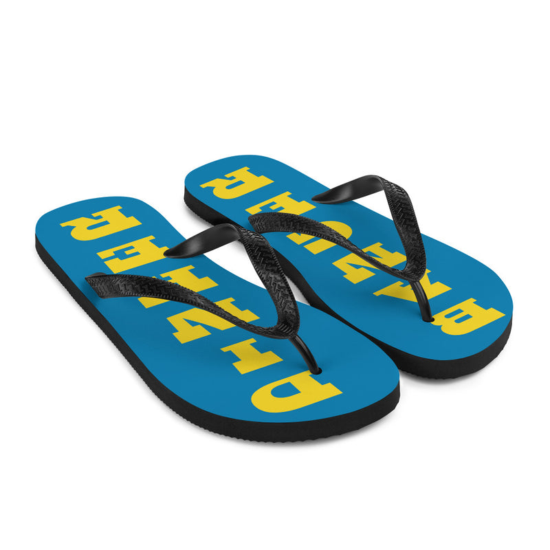 Poickleball Flip-Flops | Banger-Dinner Flip-Flops | Sizes S.M.L