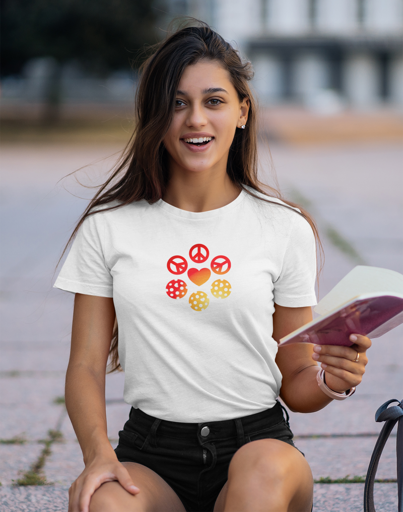 Peace - Love - Pickleball T-Shirt | Short-Sleeve Unisex T-Shirt