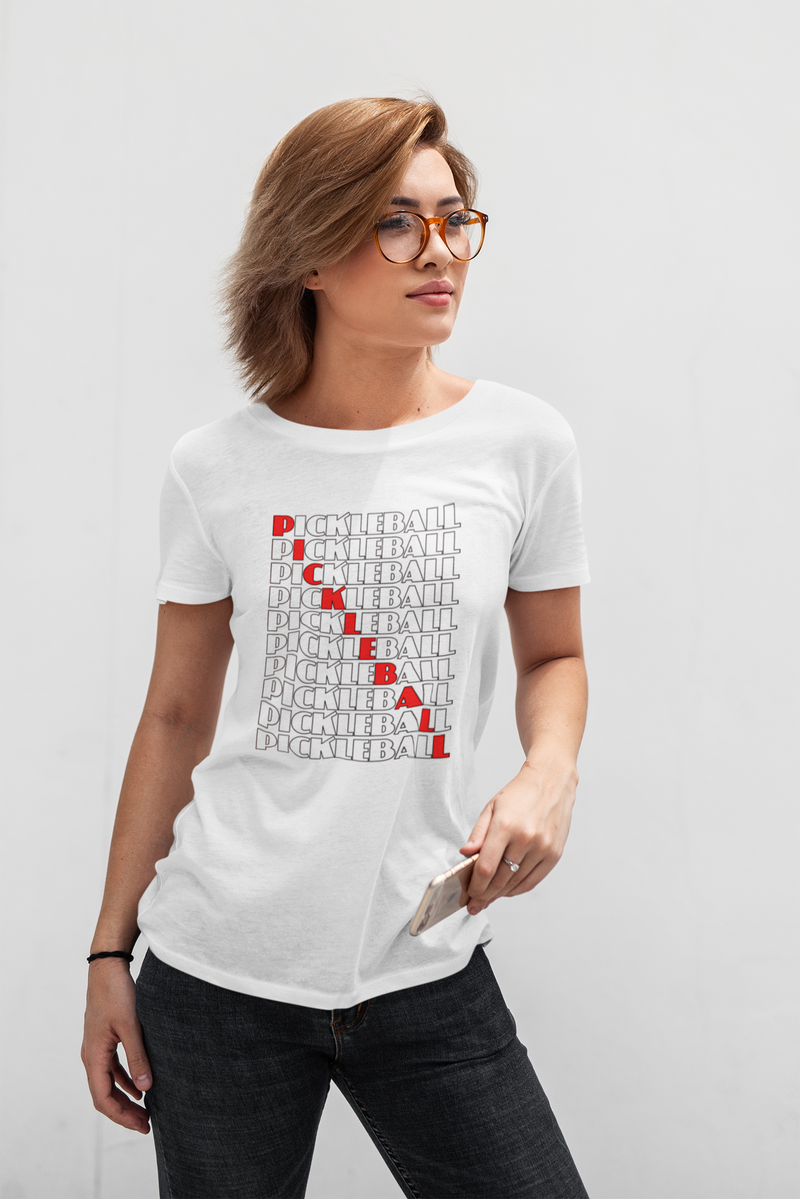 Pickleball Word Matrix T-Shirt | Short-Sleeve Unisex T-Shirt