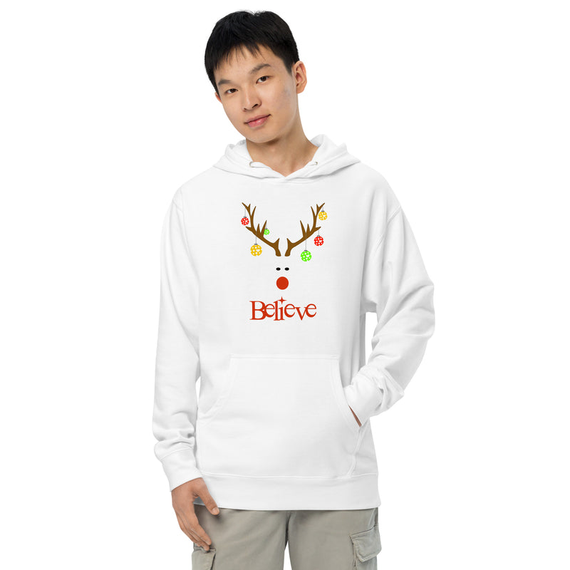 Believe Holiday Pickleball Hoodie | Unisex Midweight Hoodie