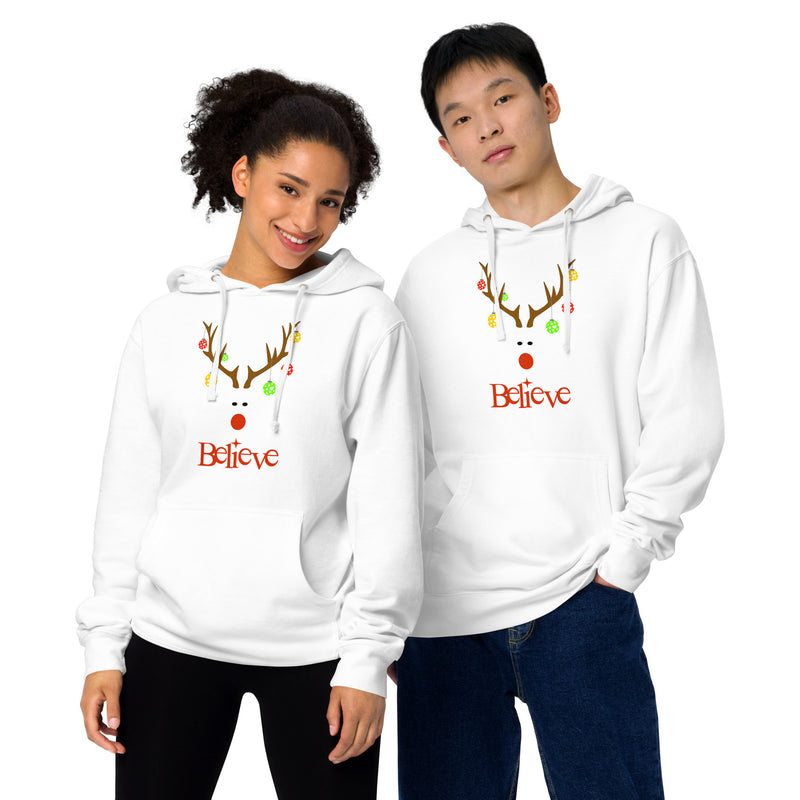 Believe Holiday Pickleball Hoodie | Unisex Midweight Hoodie