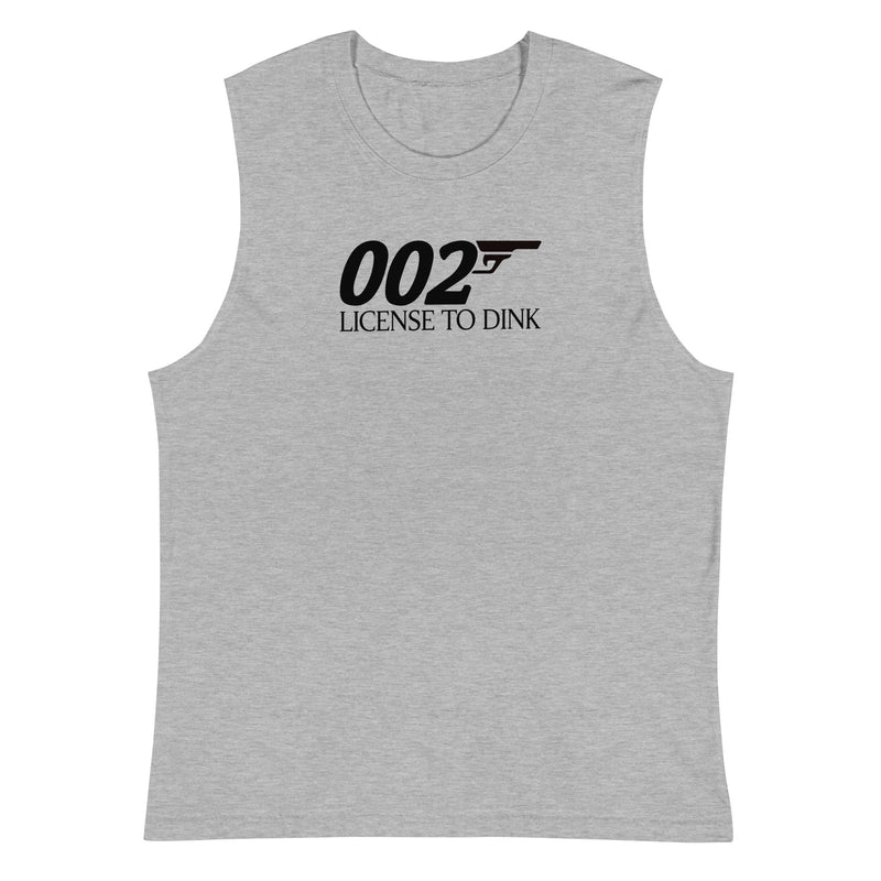 002 License to Dink Pickleball Tank Top | Muscle Shirt