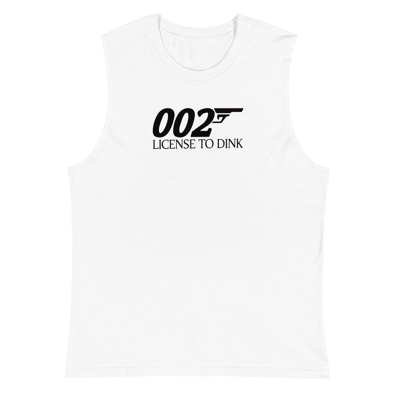 002 License to Dink Pickleball Tank Top | Muscle Shirt