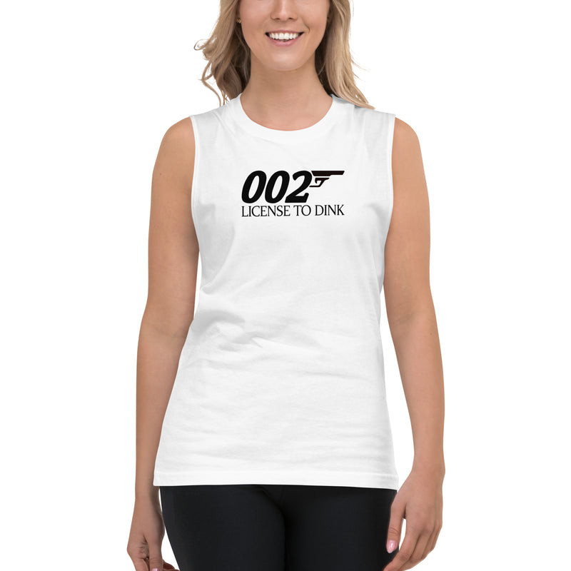 002 License to Dink Pickleball Tank Top | Muscle Shirt