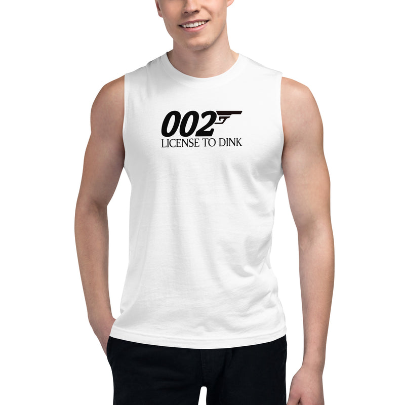 002 License to Dink Pickleball Tank Top | Muscle Shirt