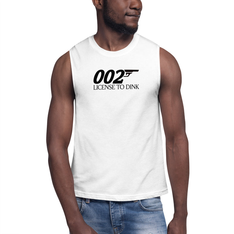 002 License to Dink Pickleball Tank Top | Muscle Shirt