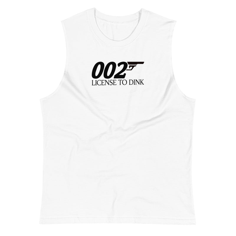 002 License to Dink Pickleball Tank Top | Muscle Shirt