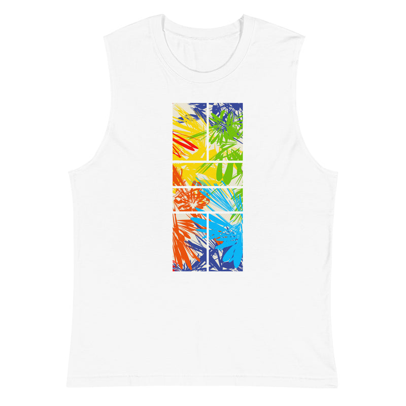 Tropical Pickleball Tank | Muscle Shirt