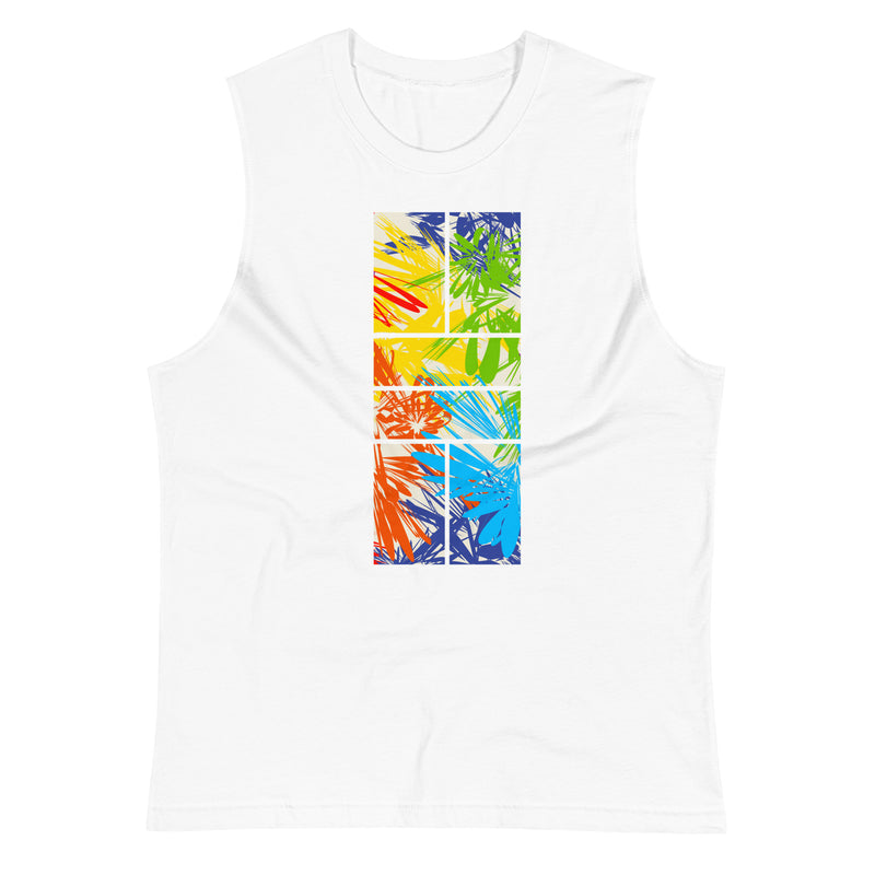 Tropical Pickleball Tank | Muscle Shirt