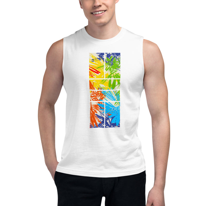 Tropical Pickleball Tank | Muscle Shirt