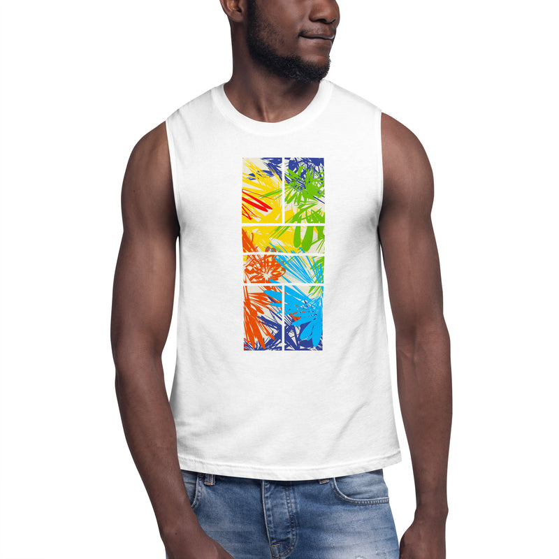 Tropical Pickleball Tank | Muscle Shirt