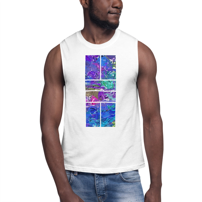 Tropical Pickleball Tank | Muscle Shirt