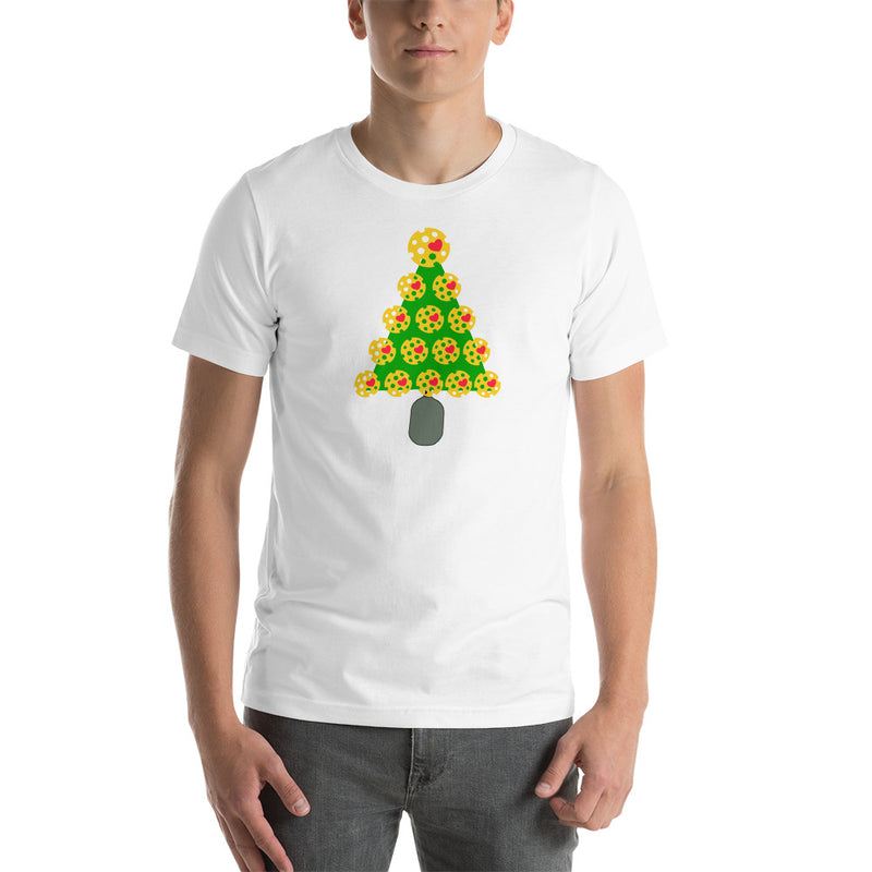 Pickleball Christmas Tree T-Shirt | Short-Sleeve Unisex T-Shirt