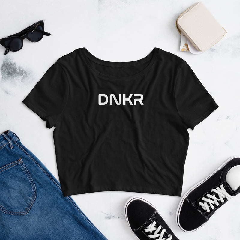 DNKR Pickleball Black Women’s Crop Top | T-Shirt