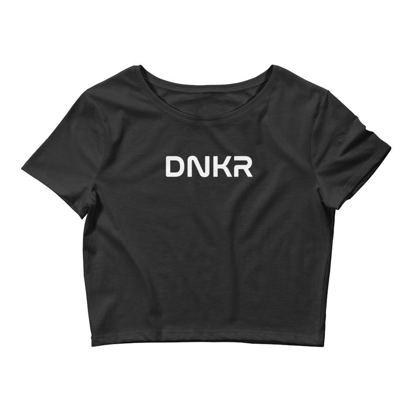 DNKR Pickleball Black Women’s Crop Top | T-Shirt